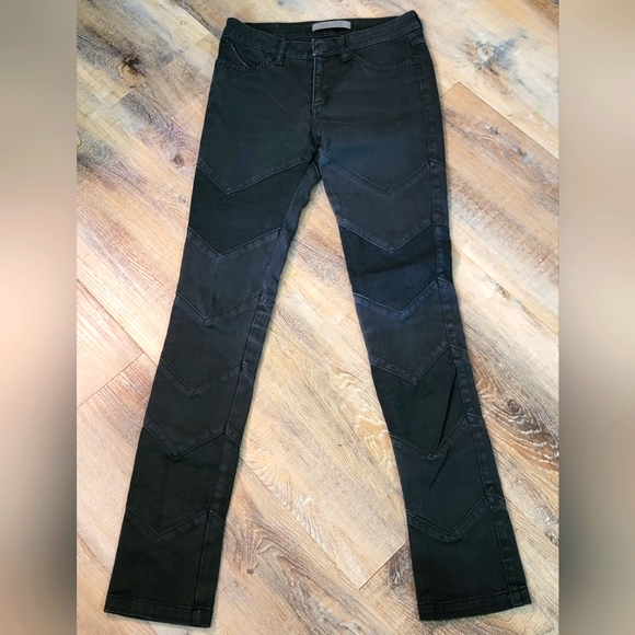 SUPERFINE Denim - 🔴Superfine Chevron Liberty Skinny Denim Moto Textured Fashion Jeans